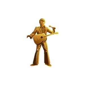 Golden Elvis Statue